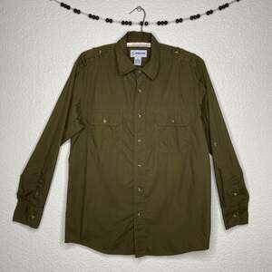 Boeing Olive Green Button Down Shirt